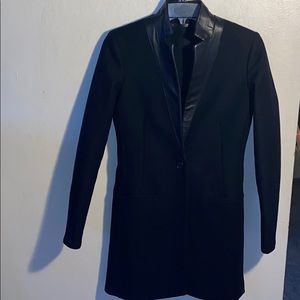 All Saints Wool w/ leather trim Jacket